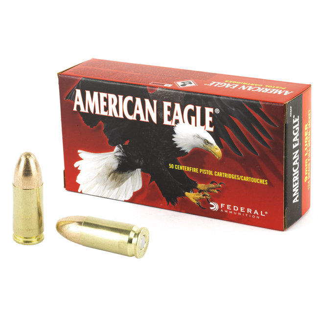 Federal - 9mm - 124gr FMJ - 50rd