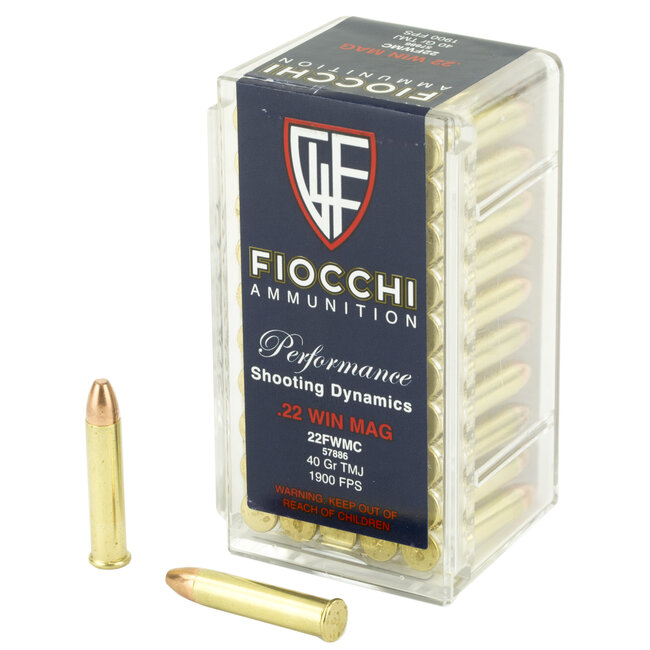 Fiocchi - 22 Mag - 40gr FMJ - 50rd