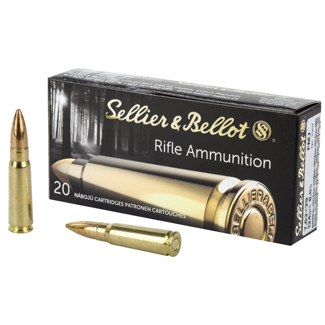 Sellier & Bellot - 7.62x39 - 124gr FMJ - 20ct