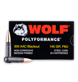 Wolf Wolf - 300 Blackout - 145gr FMJ Polyformance - 20ct
