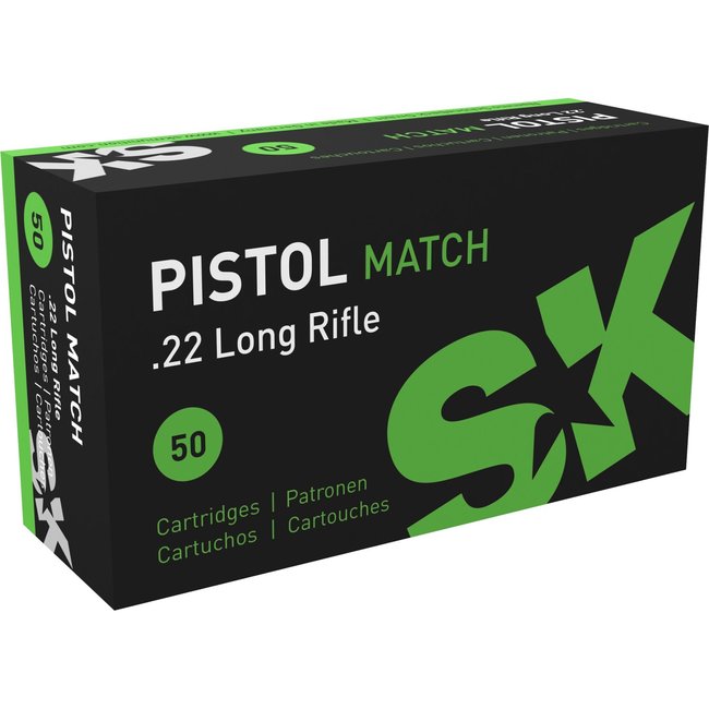 SK - 22LR - 40gr LRN Pistol Match - 50ct
