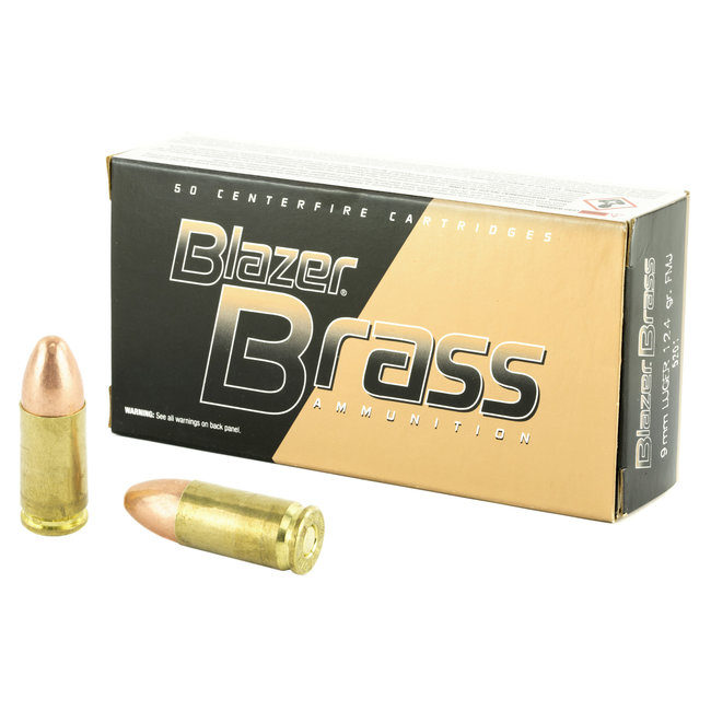 CCI - 9mm - 124gr Blazer Brass - 50ct
