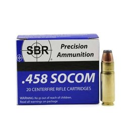 SBR Ammo - 458 Socom - 300gr JHP - 20 count