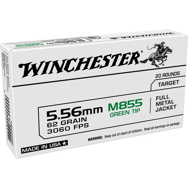 Winchester - 5.56mm - 62gr M855 - 20ct