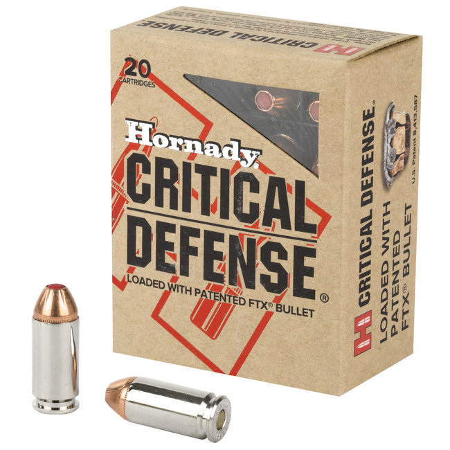 Hornady - 40 S&W - 165gr Critical Defense FTX - 20ct