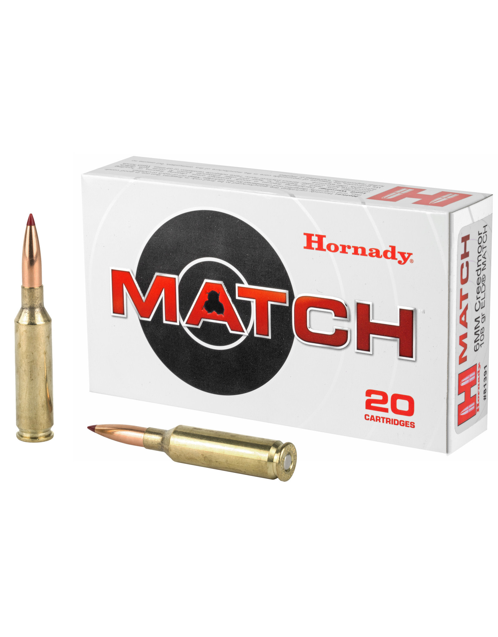 Hornady Hornady - 6mm Creedmoor - 108gr ELD Match - 20ct