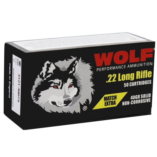 Wolf - 22LR - 40gr Match Extra - 50ct