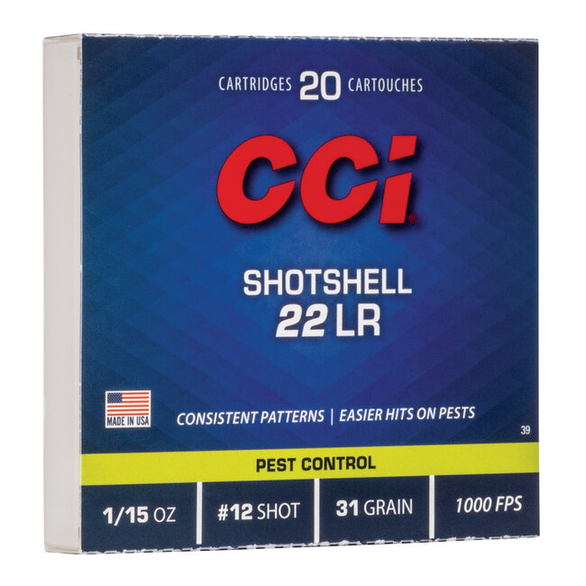 CCI - 22LR Shotshell - #12 - 20rd