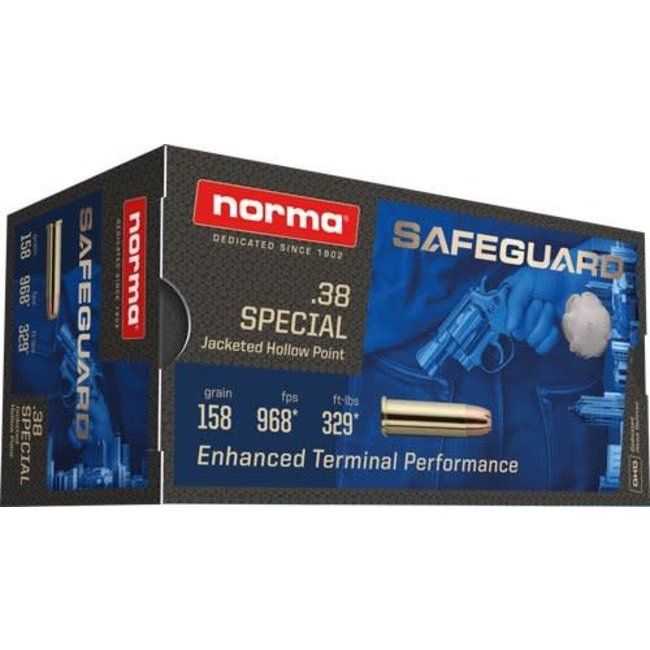 Norma - 38 Special - 158gr JHP SafeGuard - 50ct