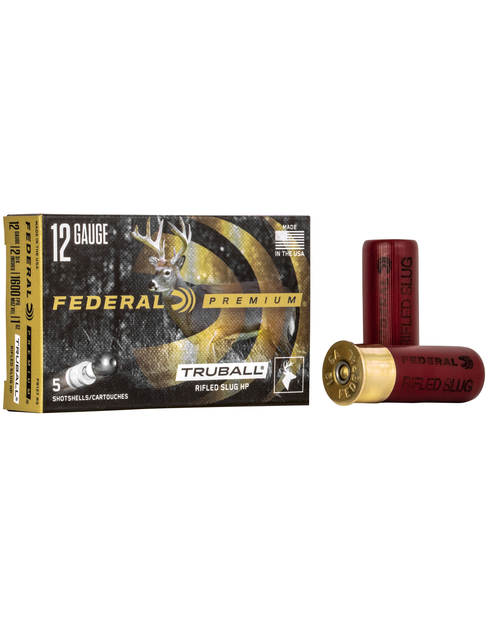 Federal Federal - 12ga 2.75" TruBall - 1oz HP Slug - 5ct