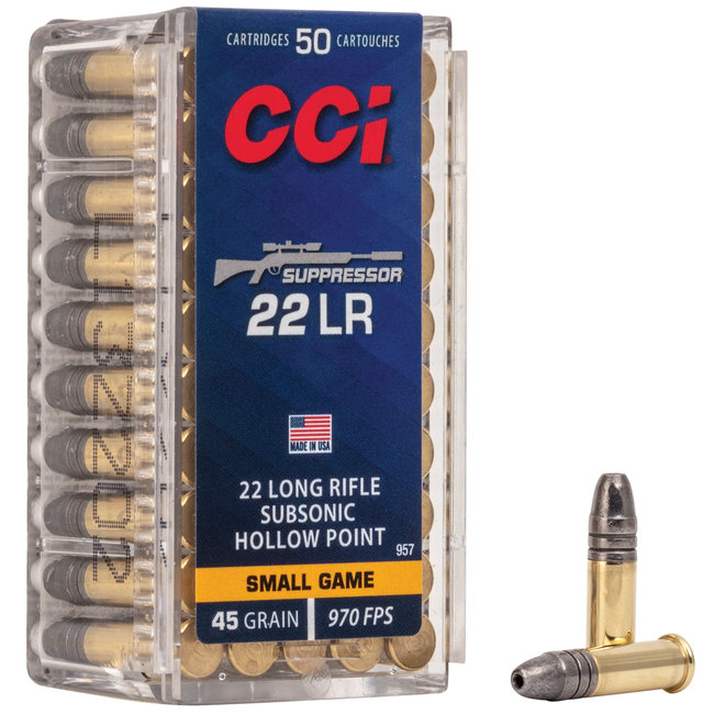 CCI - 22LR - 45gr Suppressor - 50rd