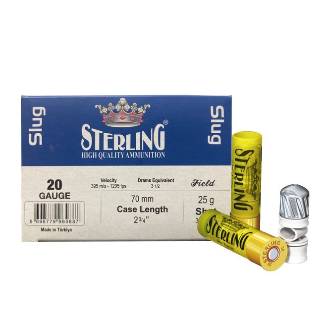 Sterling - 20ga 2-3/4" 3/8oz - Slug - 10ct