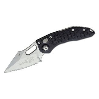 Microtech Microtech - Stitch - Auto S/E - Stonewash Full Serrated