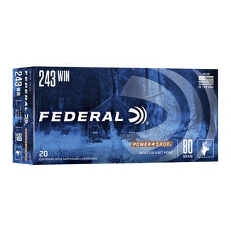 Federal Federal - 243 Win - 80gr PowerShok - 20rd
