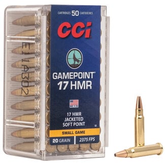 CCI CCI - 17 HMR - 20gr Gamepoint - 50ct