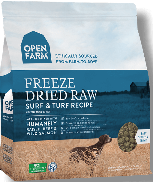Open Farm Open Farms Freeze Dried Dog Food Surf & Turf 13.5oz