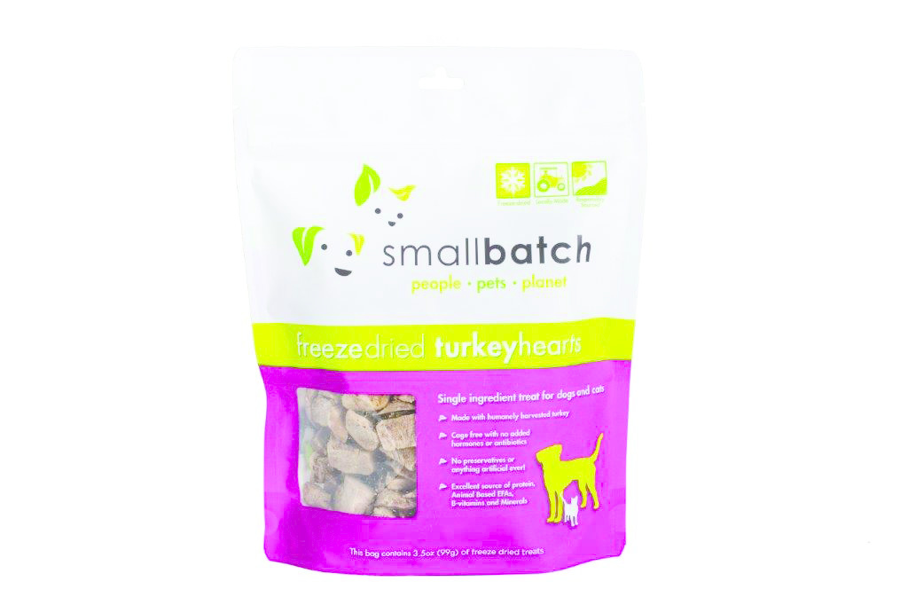 Smallbatch Treat Freeze Dried Dog Turkey Hearts Tailwaggers