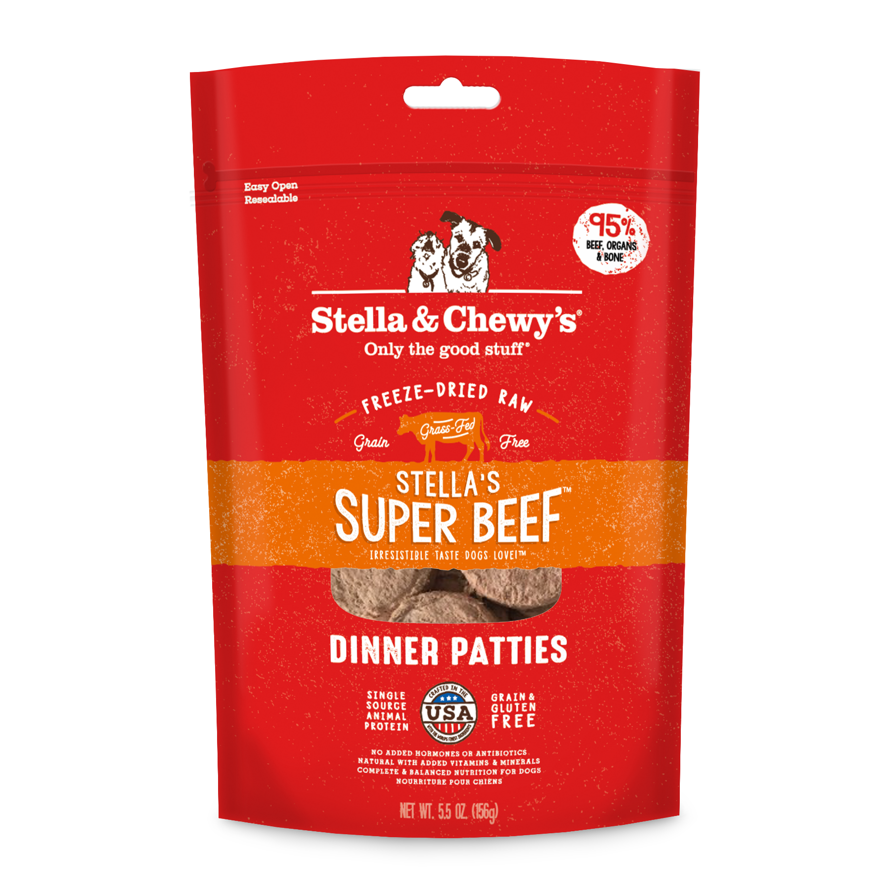 Stella & Chewy's Stella & Chewy's Dog Food Freeze Dried Beef Patties
