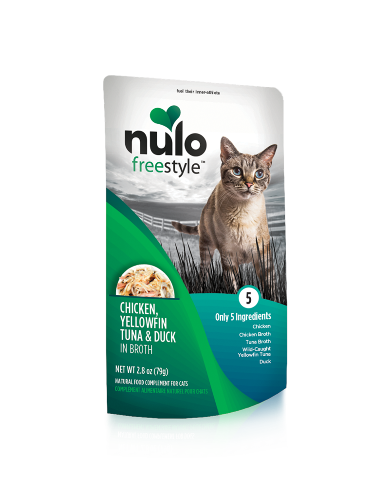 Nulo Freestyle Cat Food Pouch Grain Free Chicken, Tuna & Duck Tailwaggers