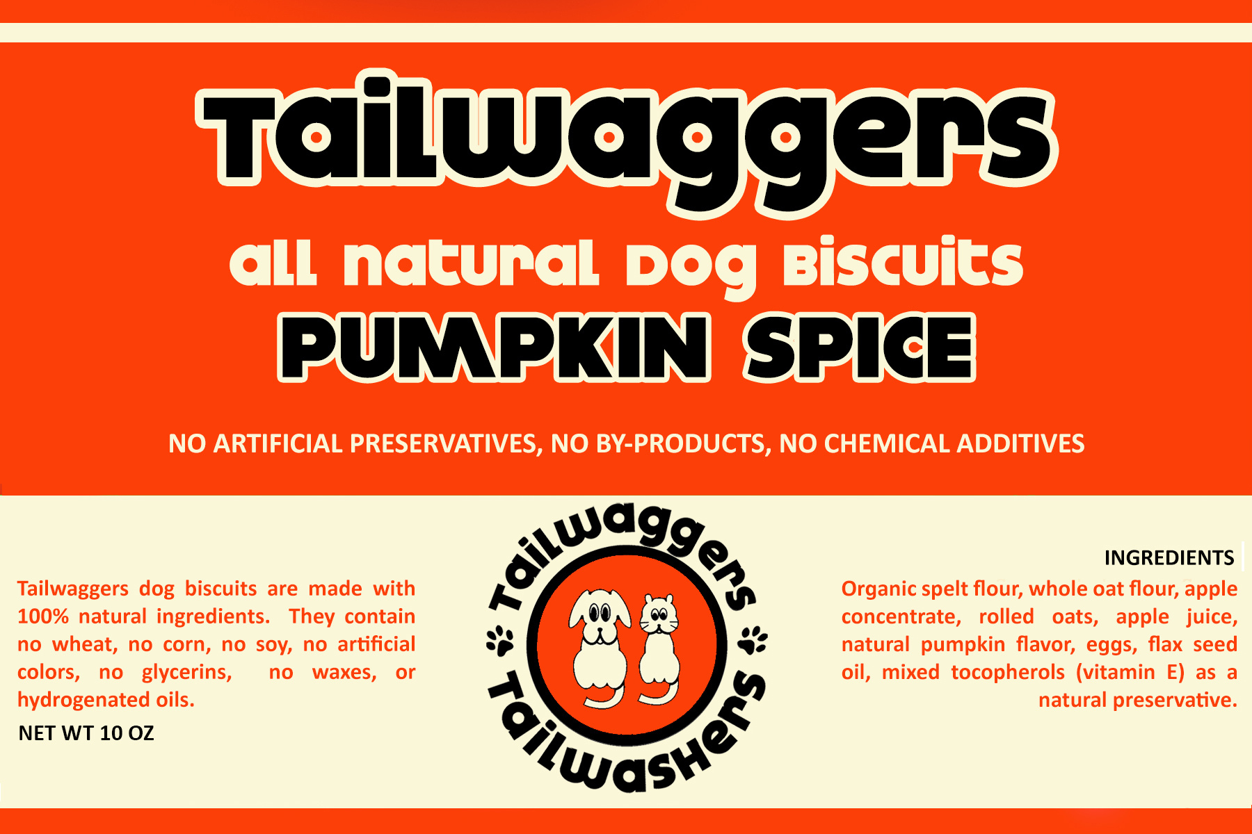 Tailwaggers Tailwaggers Biscuit Treat Pumpkin Spice 10oz
