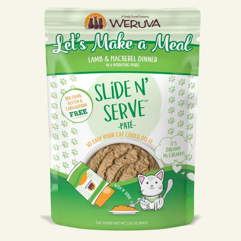 Weruva Cat Food Pouch Grain Free Slide Serve Lets Make A Meal Lamb & Mackerel