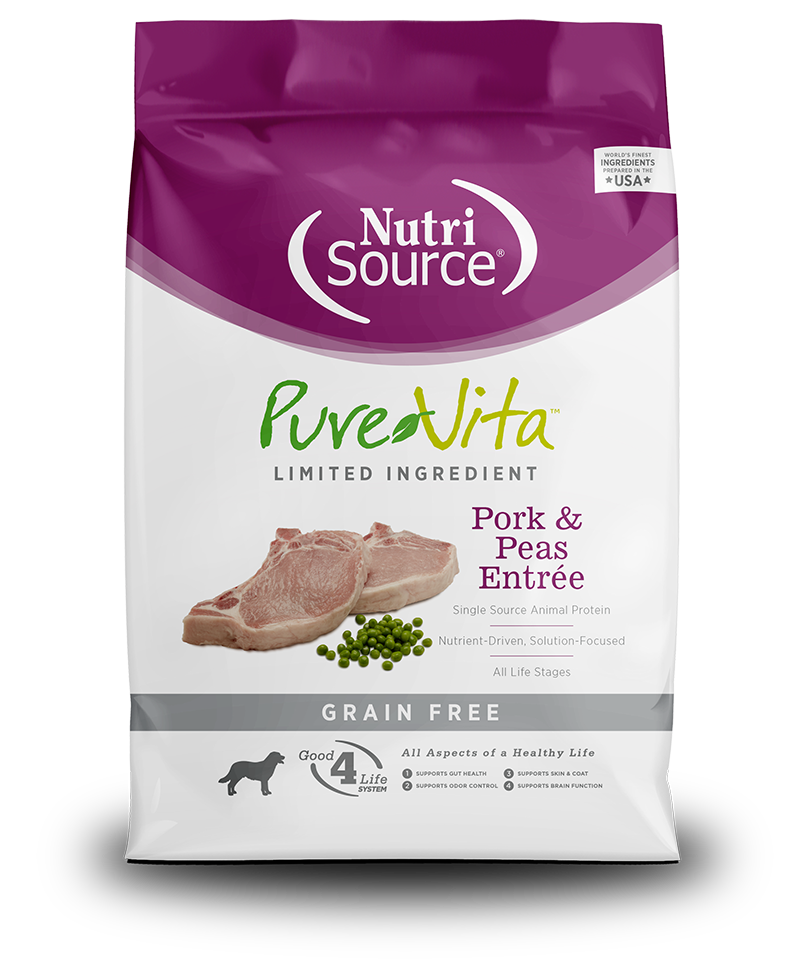 KLN (Pure Vita & NutriSource) KLN Pure Vita Kibble Grain Free Dog Food Pork