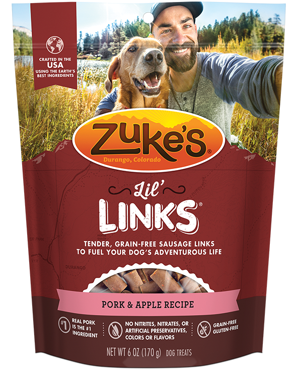 Zukes Treat Dog Lil Links Pork