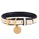 Poise Pup Collar Hot Marine Leather
