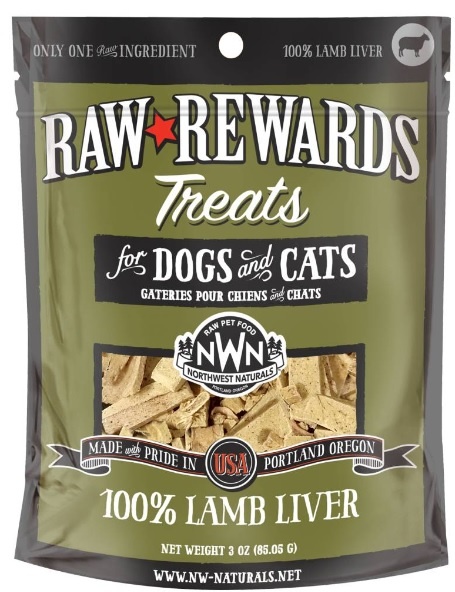 Northwest Naturals Cat/Dog Treat Freeze Dried Lamb Liver 3oz