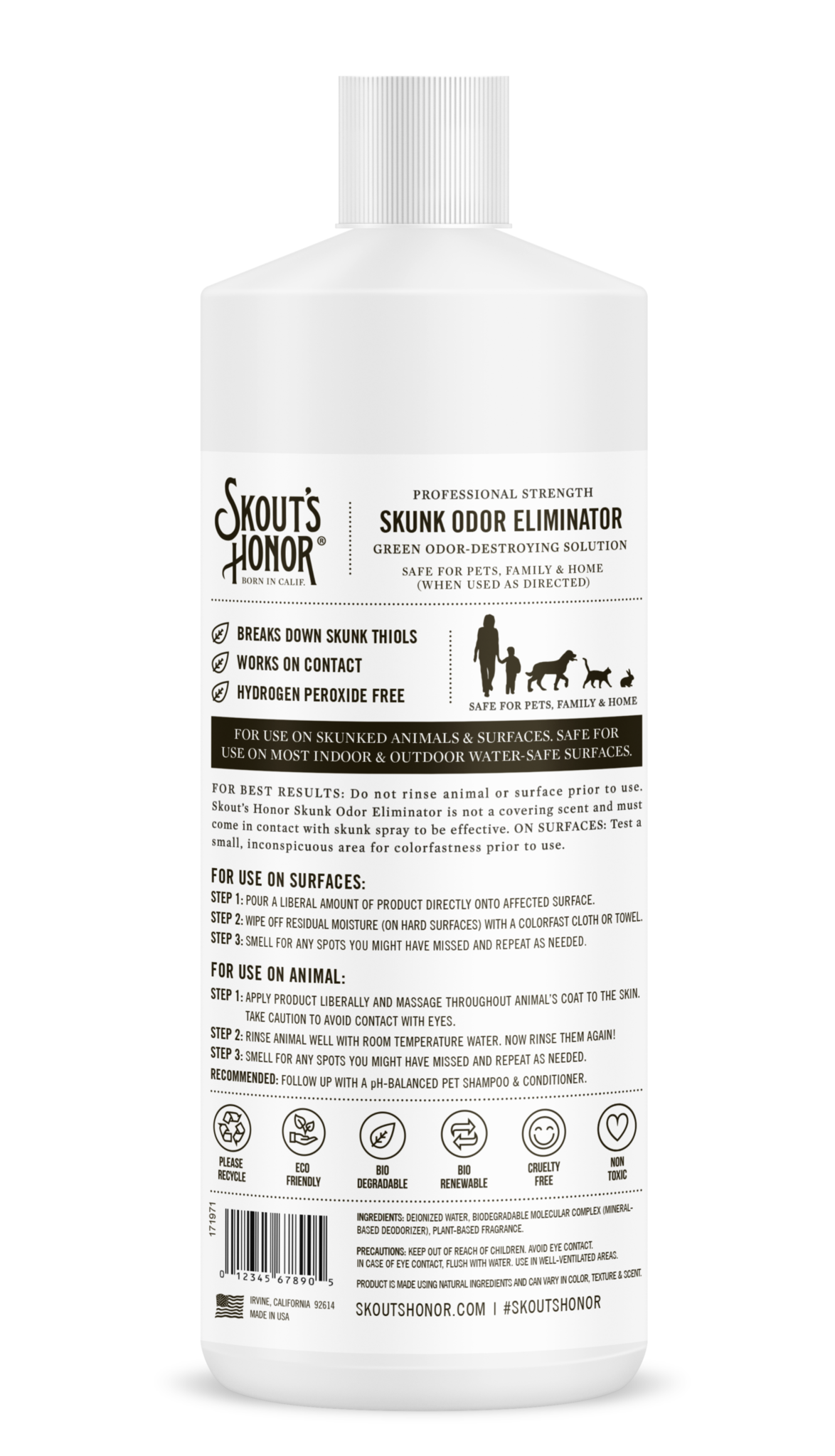 Skout's Honor Skout's Honor Skunk Odor Eliminator 32oz