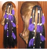 Gypsy Magician Hair Falls M feathers & cowries