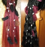 Gypsy Magician Hair Falls M feathers & cowries