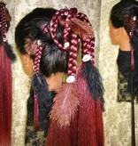 Gypsy Magician Hair Falls M feathers & cowries