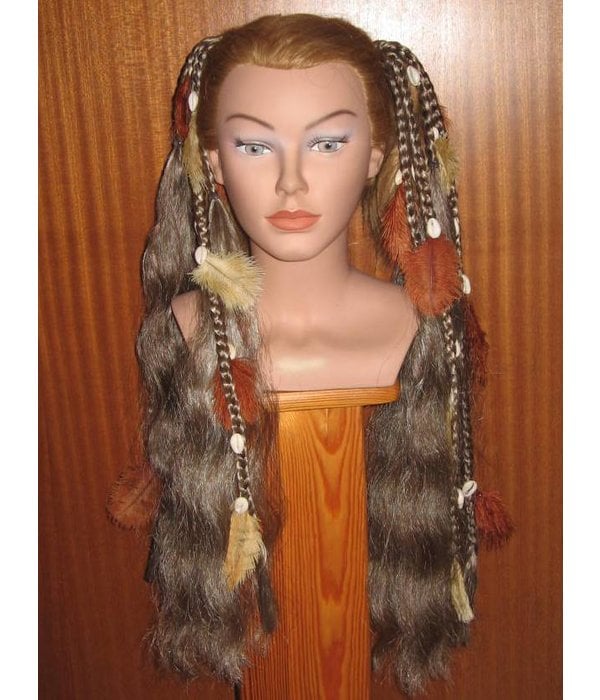 Hair fall pair Gypsy Magician M feathers & cowries