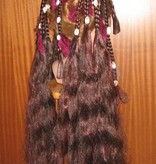 Hair fall pair Gypsy Magician M feathers & cowries