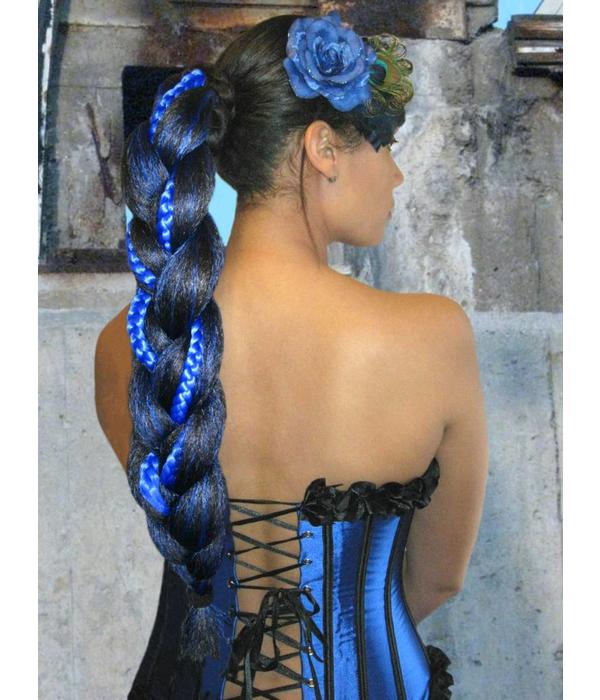 Supersize Fantasy Braid Special - black & blue