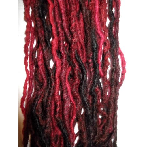 Clip-In Dreads Red Passion - limited edition