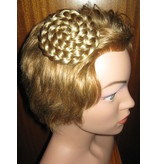 Hair Rosette, braided & twisted, large