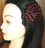 Hair Rosette, braided & twisted, large