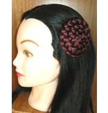 Hair Rosette, braided & twisted, large