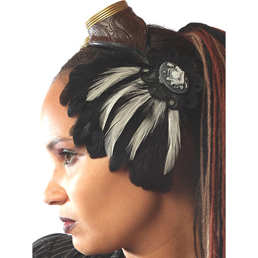 Gothic Fascinator Snow White