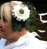 Peacock Feather Headpiece Flora Wedding Peacock
