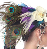 Peacock Feather Statement Headpiece Paradise