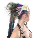 Peacock Feather Statement Headpiece Paradise