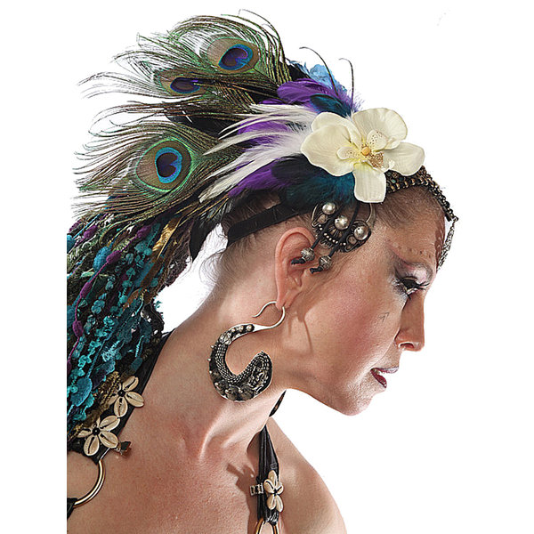 Peacock Feather Headpiece Paradise