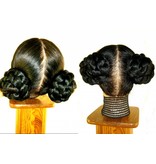 Braided Bun with Braid Down, short variant