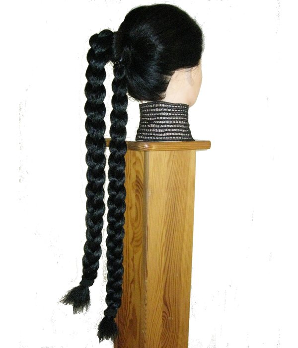 Braided Bun with Braid Down, short S