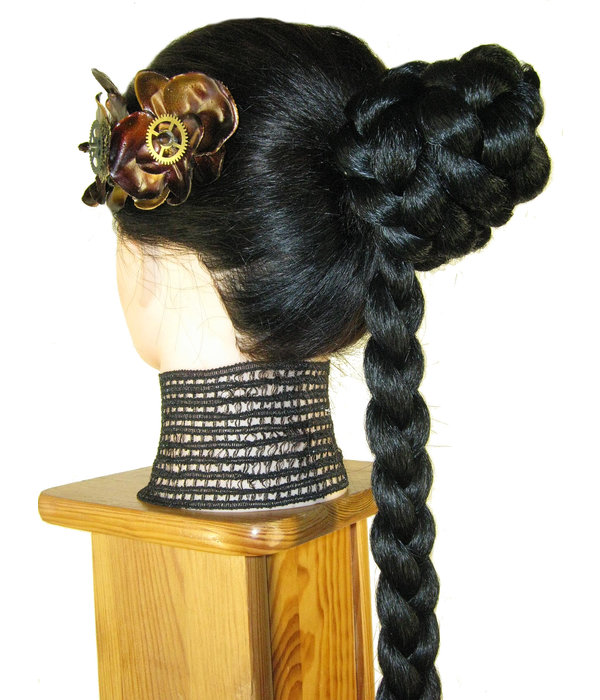 Braided Bun with Braid Down, short S