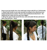 Braided Bun with Braid Down, short S Braided Bun with Braid Down, short S