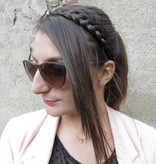 French Braid Headband flat, S, straight hair